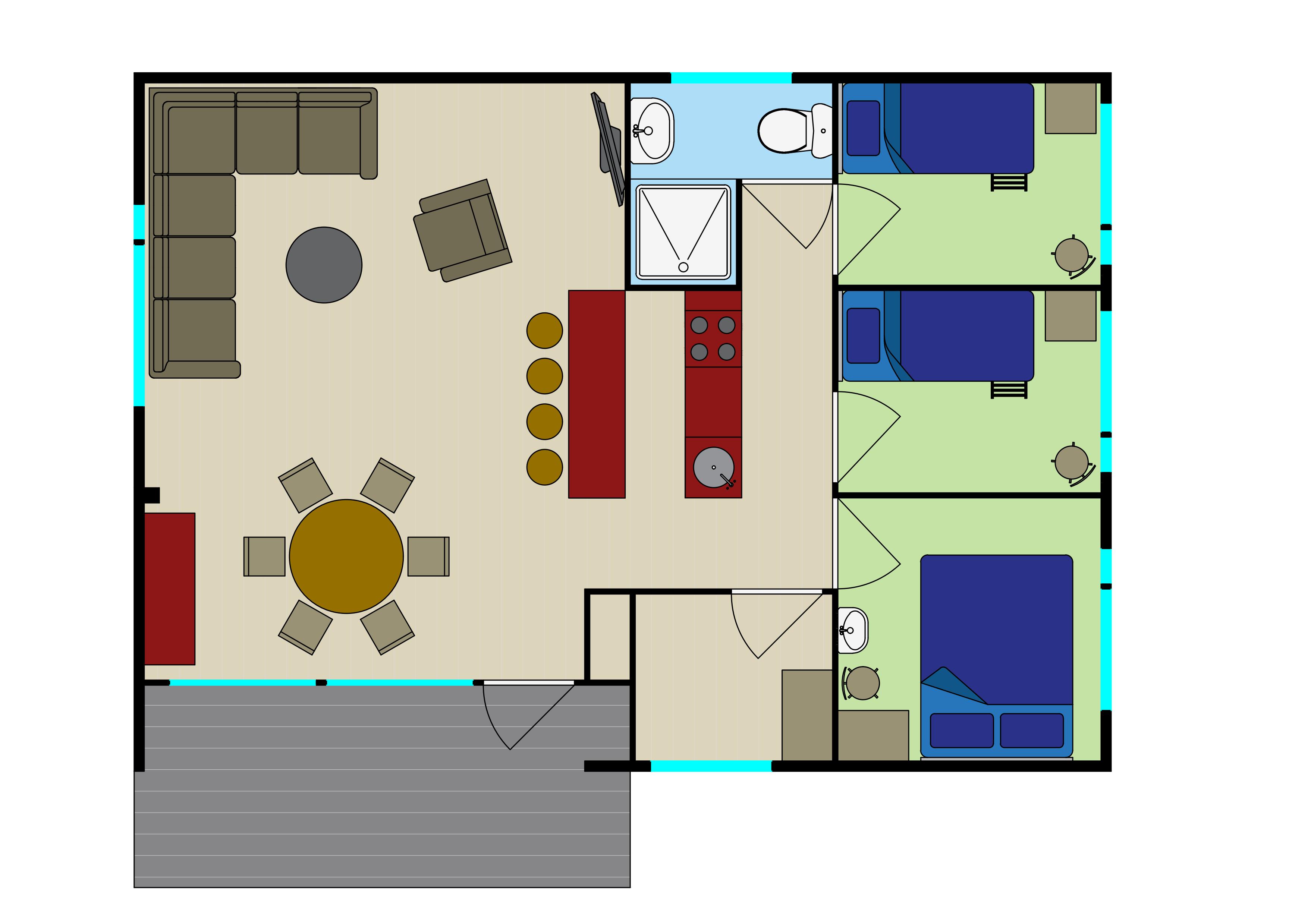 Plattegrond-Finse-Bungalow-6-personen_01