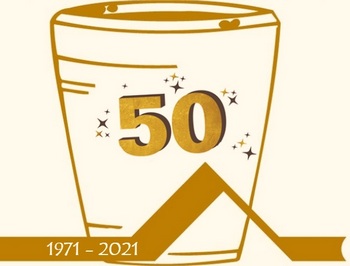Logo 50 jarig in tekst